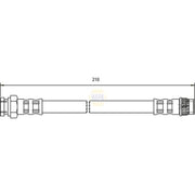 NAPA Brake Hydraulic Hose Line inner NBH1093