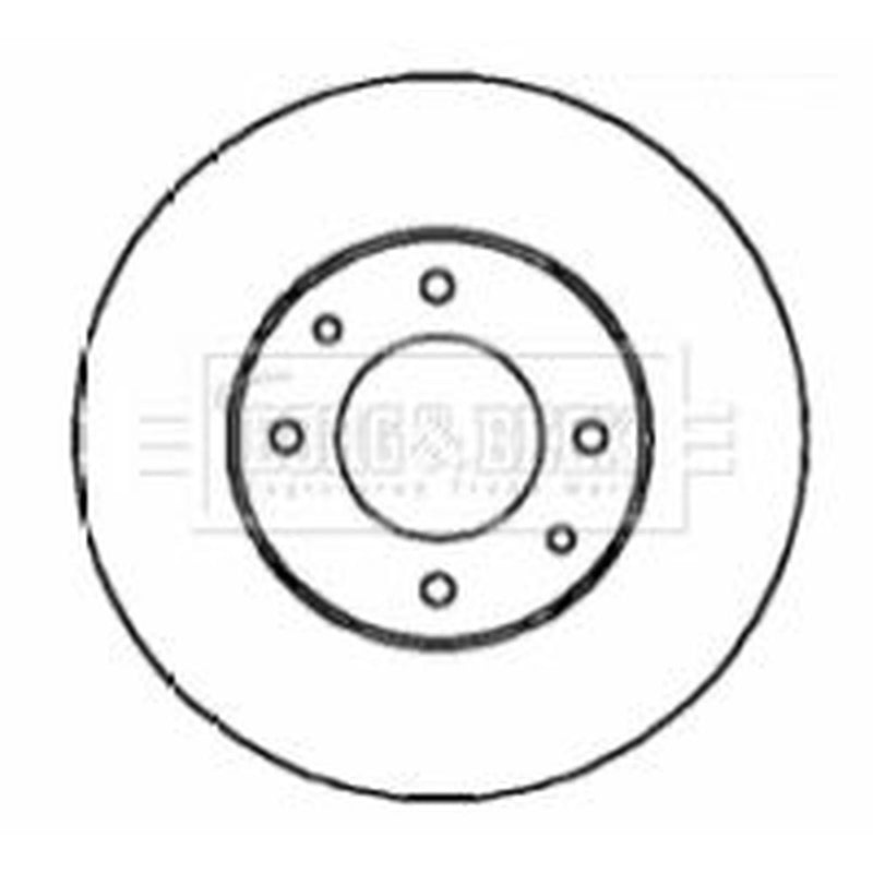 Borg & Beck Front Brake Vented Discs & Pads fits Hyundai Lantra 1996-2000 1.5