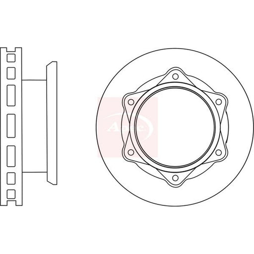 Apec 2 x Vented Brake Discs fits Toyota Dyna Platform 2006 on 4.0