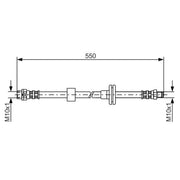 Bosch Brake Hydraulic Hose Line Front fits BMW X3 2003-2011 2.0 2.5 3.0