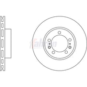 Fahren 2 x Vented Brake Discs fits Suzuki Swift III 2012-2017 1.6