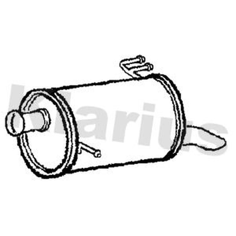 Klarius Box With Tail Pipe Rear fits Hyundai I20 I 2008-2015 1.2