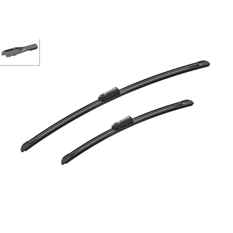 Bosch 2 x Front Aerotwin Wiper Blades fits Isuzu D-Max III 2019 on 1.9