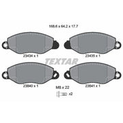 Textar Front Brake Pad Set 2343401