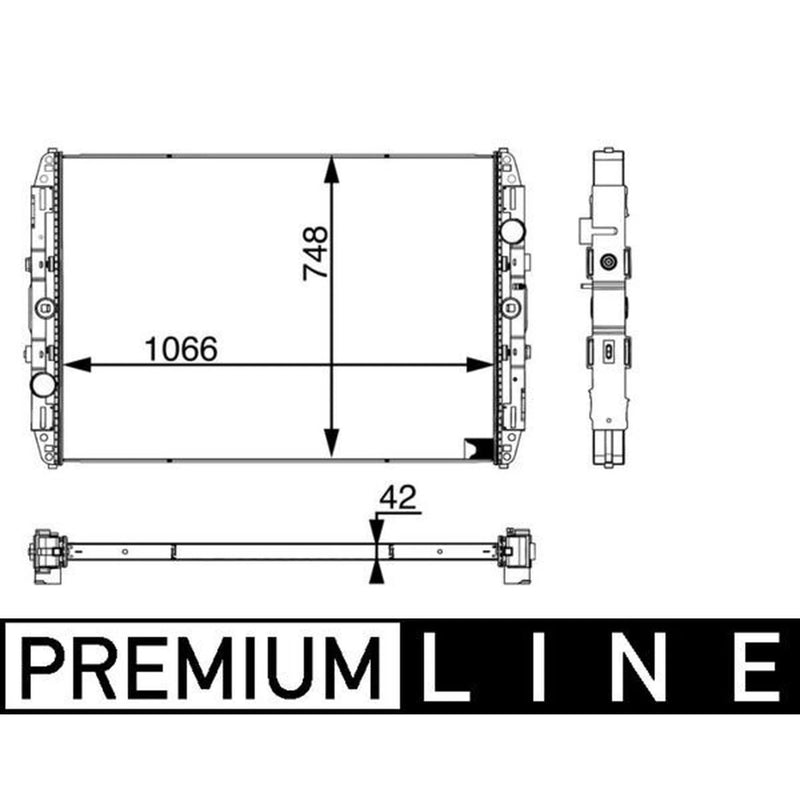 Mahle Engine Radiator fits Daf 95 1987-1998 95.330 95.360 95.380 95.400 95.430