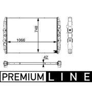 Mahle Engine Radiator CR 688 001P