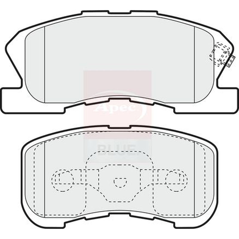 Apec Front Brake Pad Set fits Daihatsu Storia 1998-2005 1.0 1.3