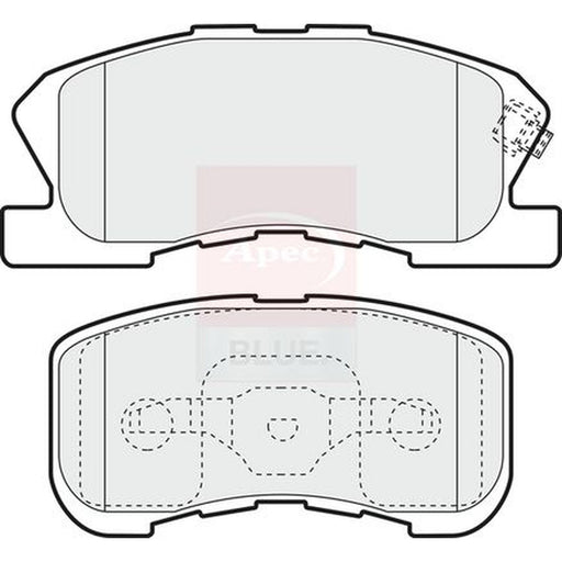 Apec Front Brake Pad Set fits Daihatsu Storia 1998-2005 1.0 1.3