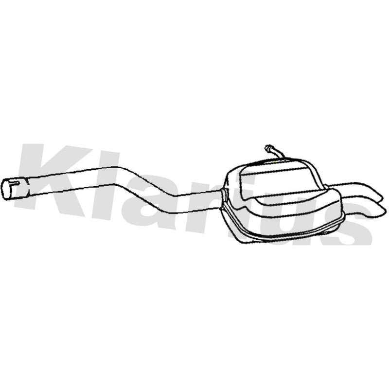 Klarius Box With Tail Pipe Rear fits Skoda Octavia II 2004-2010 1.9