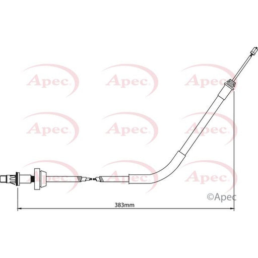 Apec Handbrake Cable Front fits Ford Transit 2000-2006 2.0 2.3 2.4