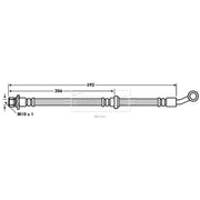 Borg & Beck Brake Hydraulic Hose Line Front Left BBH7603
