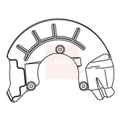 Apec Brake Disc Splash Guard Front Right ASG1144