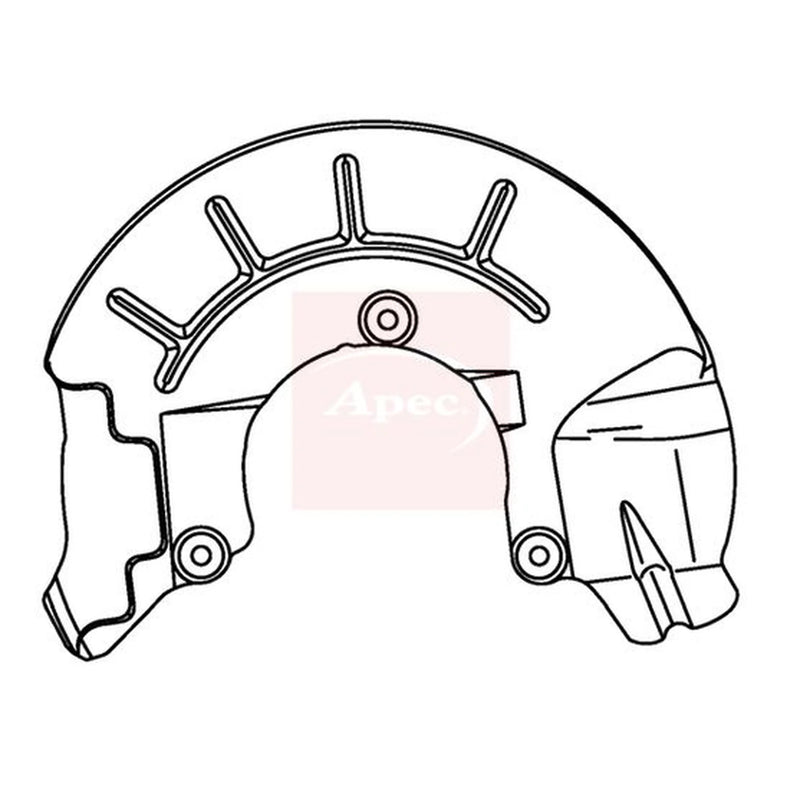 Apec Brake Disc Splash Guard Front Right ASG1144