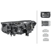 Hella Headlight Headlamp LED Right fits BMW 7 2015-2020
