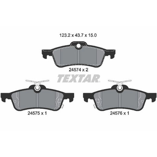 Textar Rear Brake Pad Set 2457401