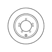 Abtex 2 x Vented Brake Discs fits Mitsubishi Lancer VII 2003-2008
