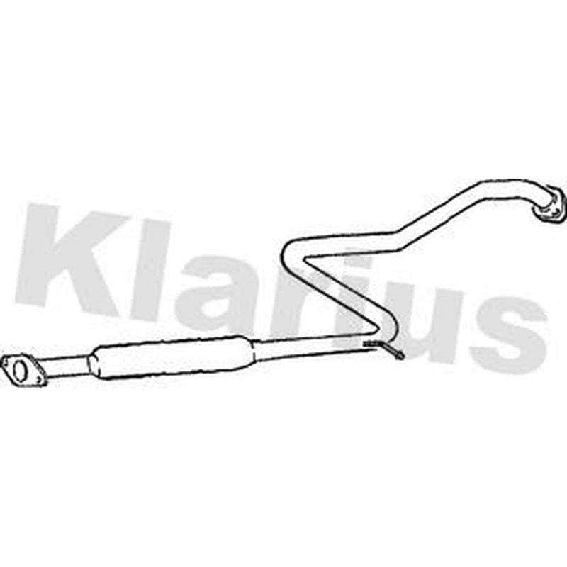 Klarius Box With Centre Pipe Centre fits Nissan Primera 1996-2002 1.6