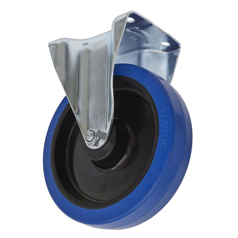 Sealey Castor Wheel Fixed Plate200mm SCW3200FP Sealey - Dynamic Drive