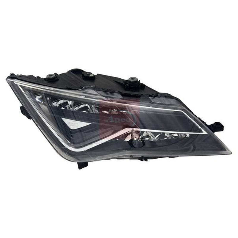 Apec Headlight Headlamp Left fits Seat Leon 2012-2020 1.0 1.2 1.4 1.5 1.6 1.8