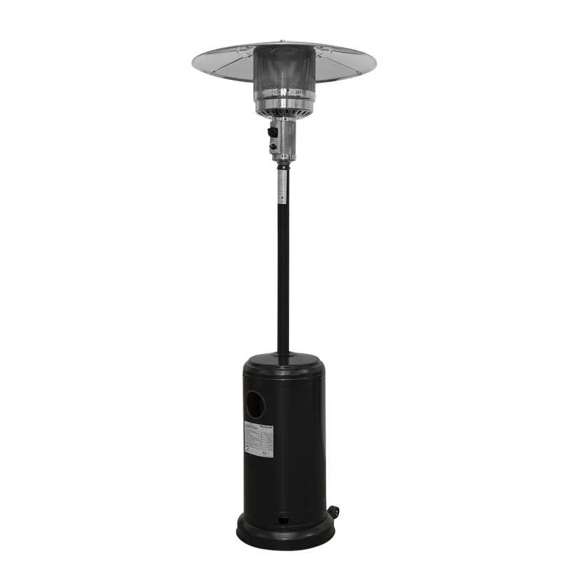 Dellonda Outdoor Garden Gas Patio Heater 13kW Commercial & Domestic Use Black Dellonda  - Dynamic Drive