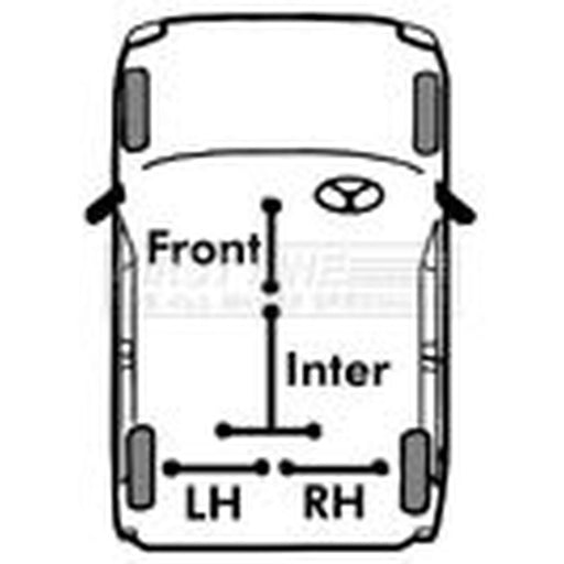First Line Handbrake Cable Left Rear fits Hyundai Grandeur 2005-2010 2.7 3.3