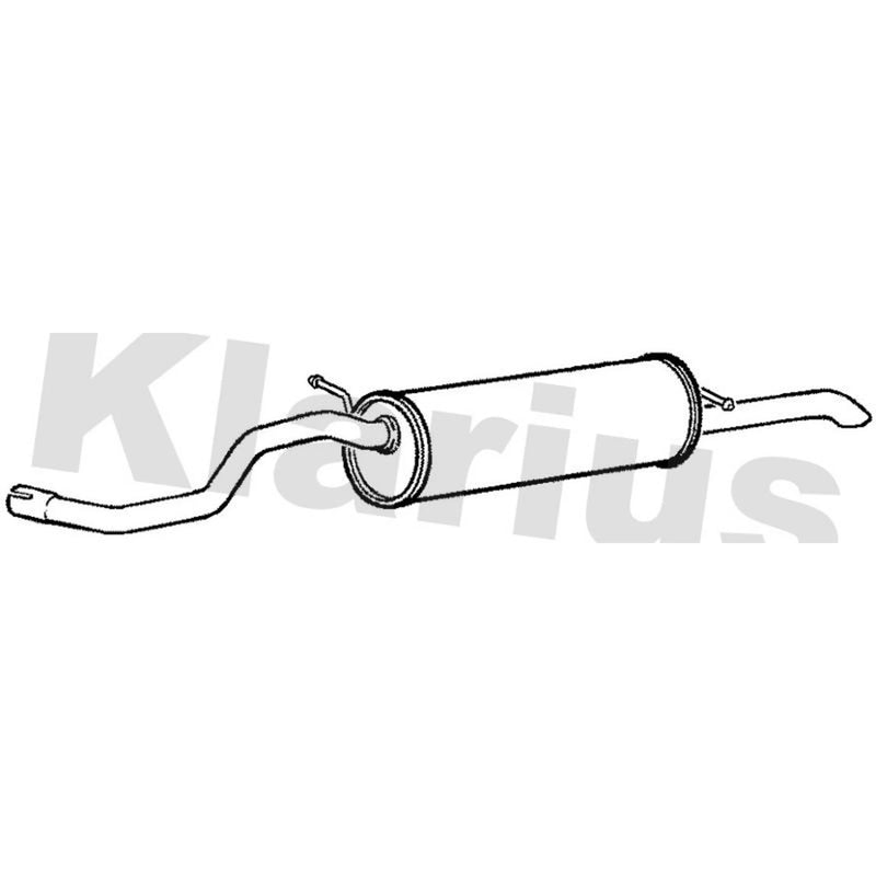 Klarius Box With Tail Pipe Rear fits Seat Cordoba 2002-2009 1.4