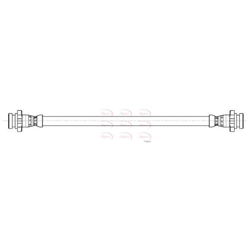 Apec Brake Hydraulic Hose Line Rear fits Nissan Qashqai II 2013-2015