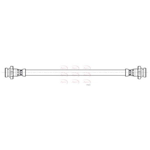 Apec Brake Hydraulic Hose Line Rear fits Nissan Qashqai II 2013-2015