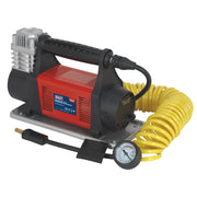 Sealey Tyre Inflator/Mini Air Compressor 12V Heavy-Duty MAC07 Sealey - Dynamic Drive