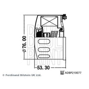 Blue Print Engine Oil Filter fits BMW I3 2013 on