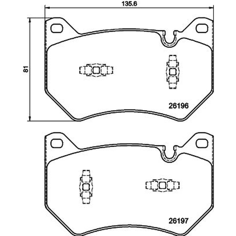 Mintex Front Brake Pad Set fits Audi Q5 2016-2021 2.0 3.0