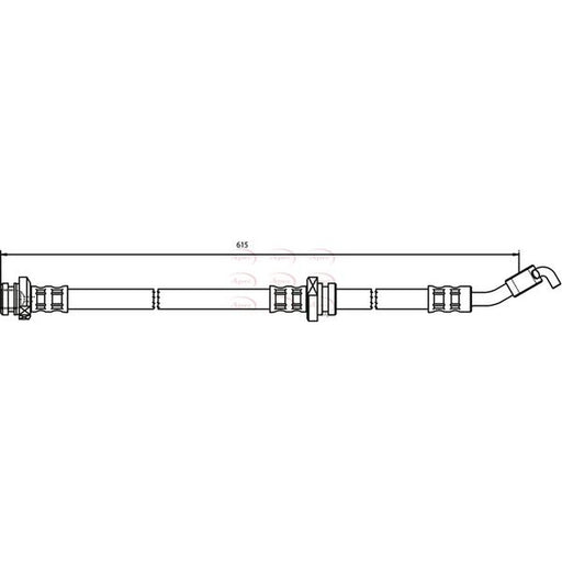 Apec Brake Hydraulic Hose Line Front Right fits Nissan Micra C+C III 2005-2010