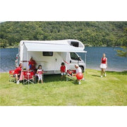 Fiamma F45 S Winch Awning Wind Out 260 Polar White Case Bordeaux Fabric Fiamma  - Dynamic Drive