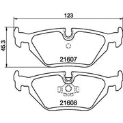 Mintex Rear Brake Pad Set MDB1572