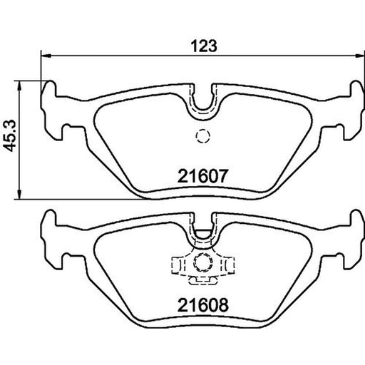 Mintex Rear Brake Pad Set MDB1572