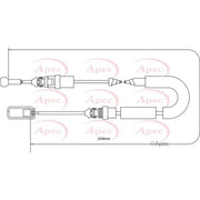 Apec Handbrake Cable Left Rear fits Citroën C8 2002 on 2.0 2.2