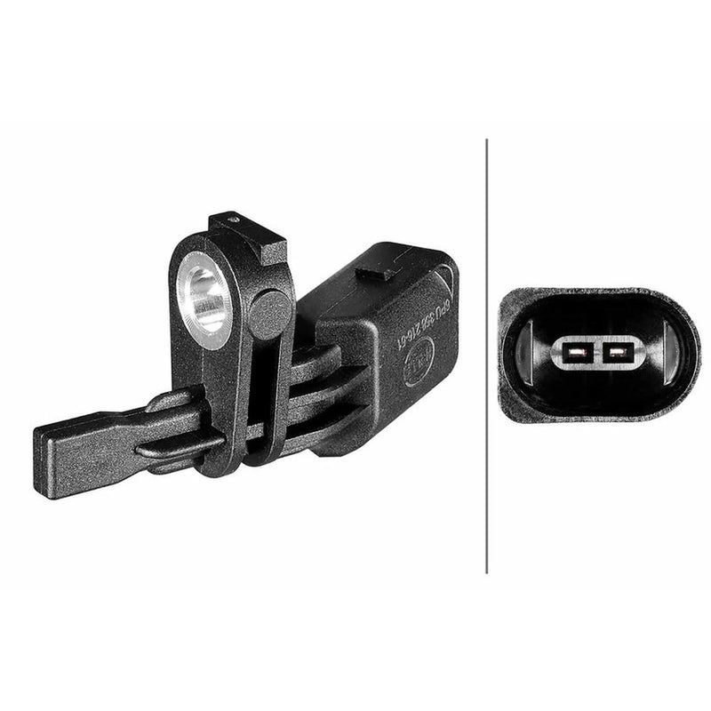 Hella ABS Wheel Speed Sensor Front fits Audi A1 2018 on