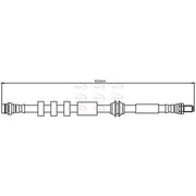 Apec Brake Hydraulic Hose Line Front fits Land Rover Discovery Sport 2015 on 2.0