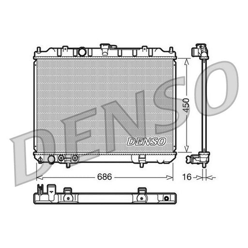 Denso Engine Radiator DRM46005
