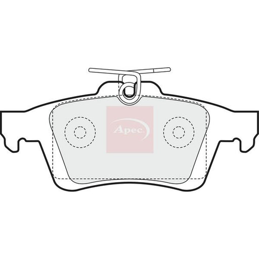 Apec Rear Brake Pad Set fits Mazda 3 2003-2009 1.3 1.6 2.0 2.3