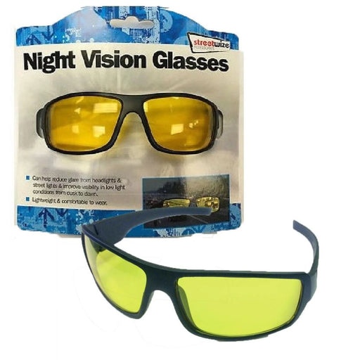 Streetwize Anti Glare Dazzling Light Night Vision Driving Gaming Glasses Eye