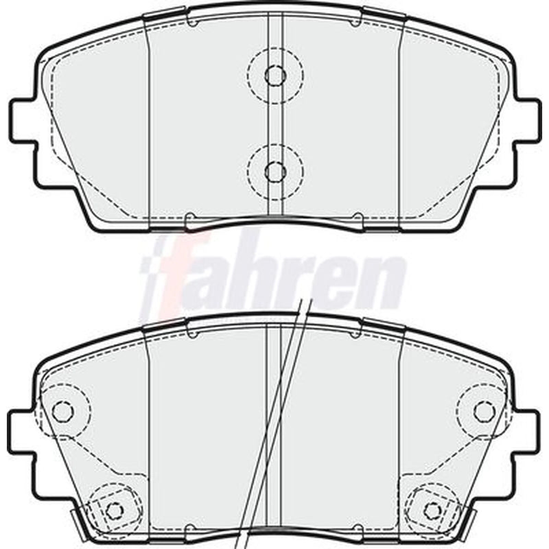 Fahren Front Brake Pad Set FBP3292