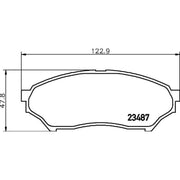 Mintex Front Brake Pad Set fits Mitsubishi Pajero Junior I 1995-1998 1.1
