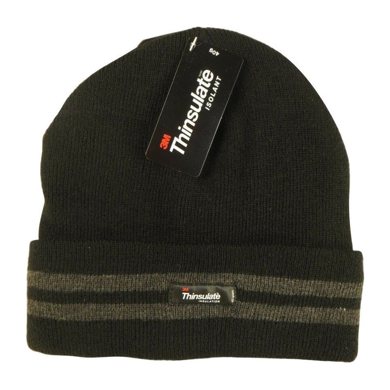 Black stripe thinsulate hat 3057 UK Camping And Leisure - Dynamic Drive