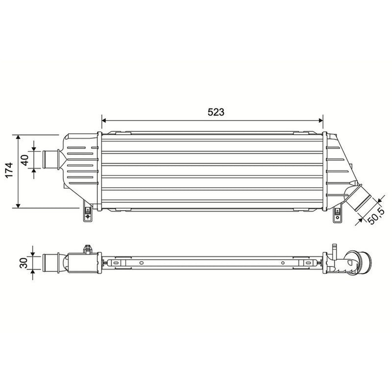 Valeo Intercooler (Charge Air Cooler) 881598