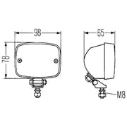 Hella Reversing Lamp Cc 2ZR Rear 2ZR 003 030-171 0230065-5 2ZR 003 030-171