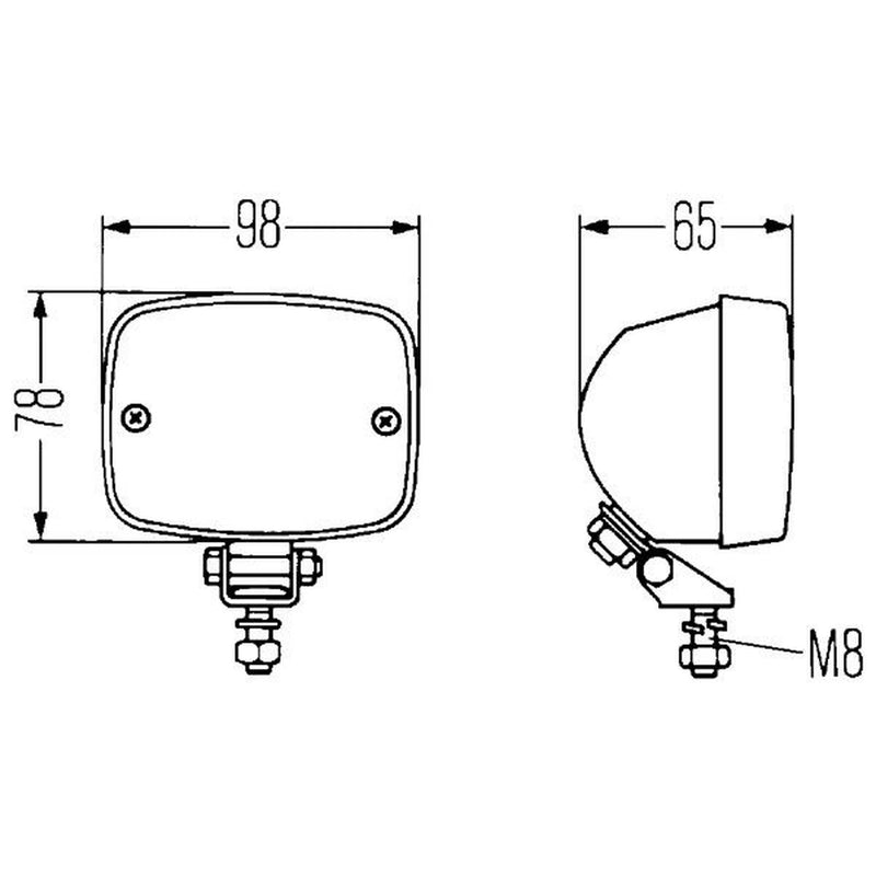 Hella Reversing Lamp Cc 2ZR Rear 2ZR 003 030-171 0230065-5 2ZR 003 030-171