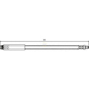 NAPA Brake Hydraulic Hose Line Front NBH1050