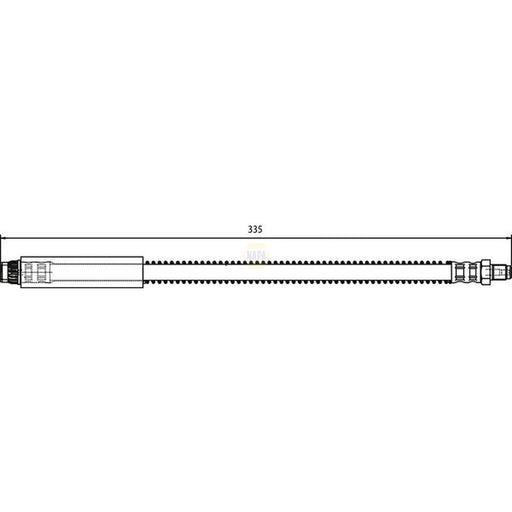NAPA Brake Hydraulic Hose Line Front NBH1050