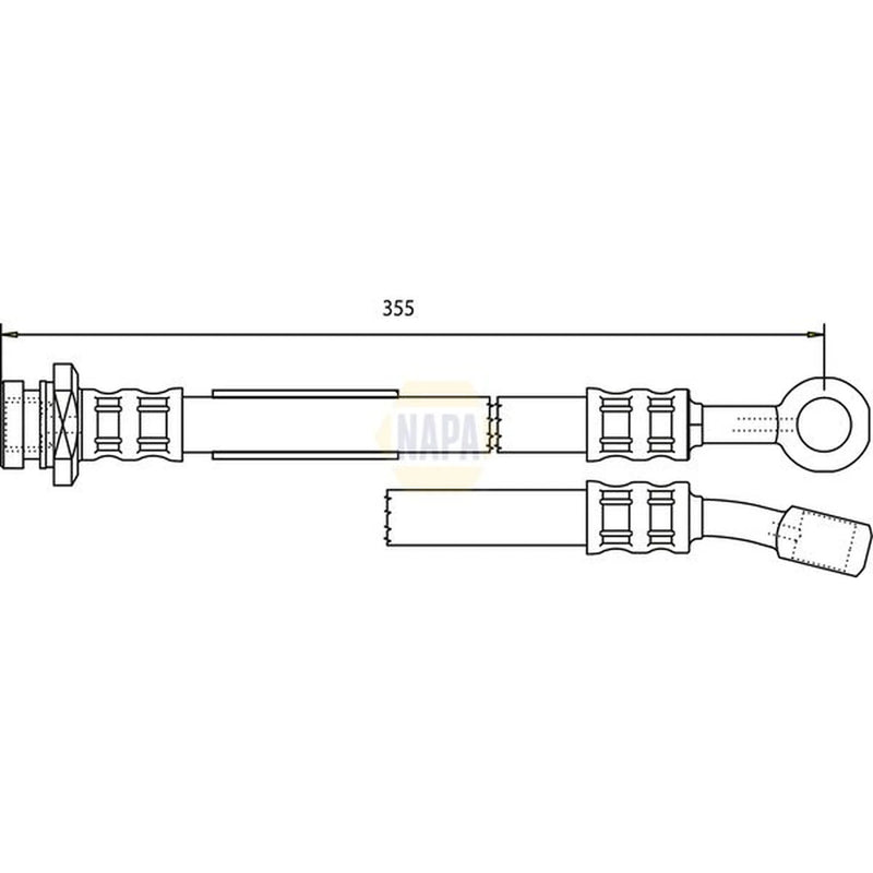 NAPA Brake Hydraulic Hose Line Front R NBH1307